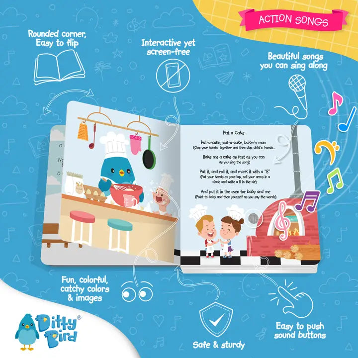 Ditty Bird Sound Book Bestseller Motor Skills: Action Songs