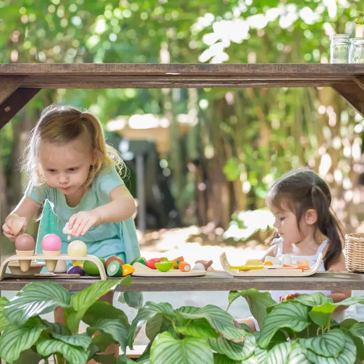 Assorted Fruit and Vegetable Wood Toy For Kids