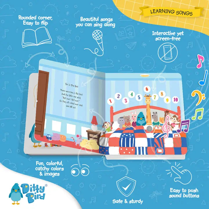 Ditty Bird Baby Sound Book: Learning Songs - Abc Baby Book